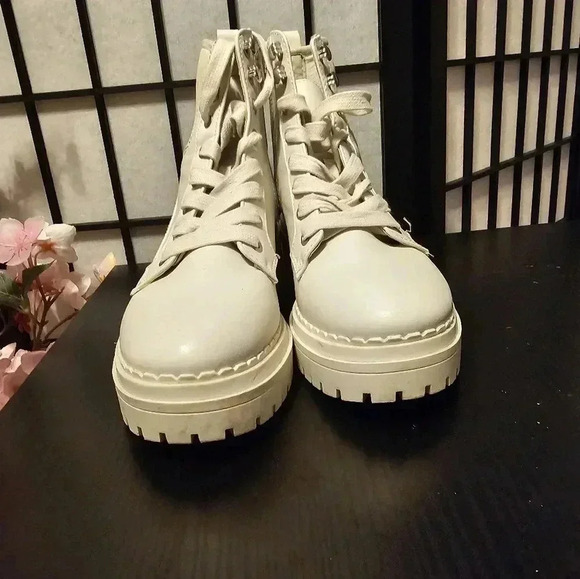 Indigo off white combat boots - Picture 4 of 6